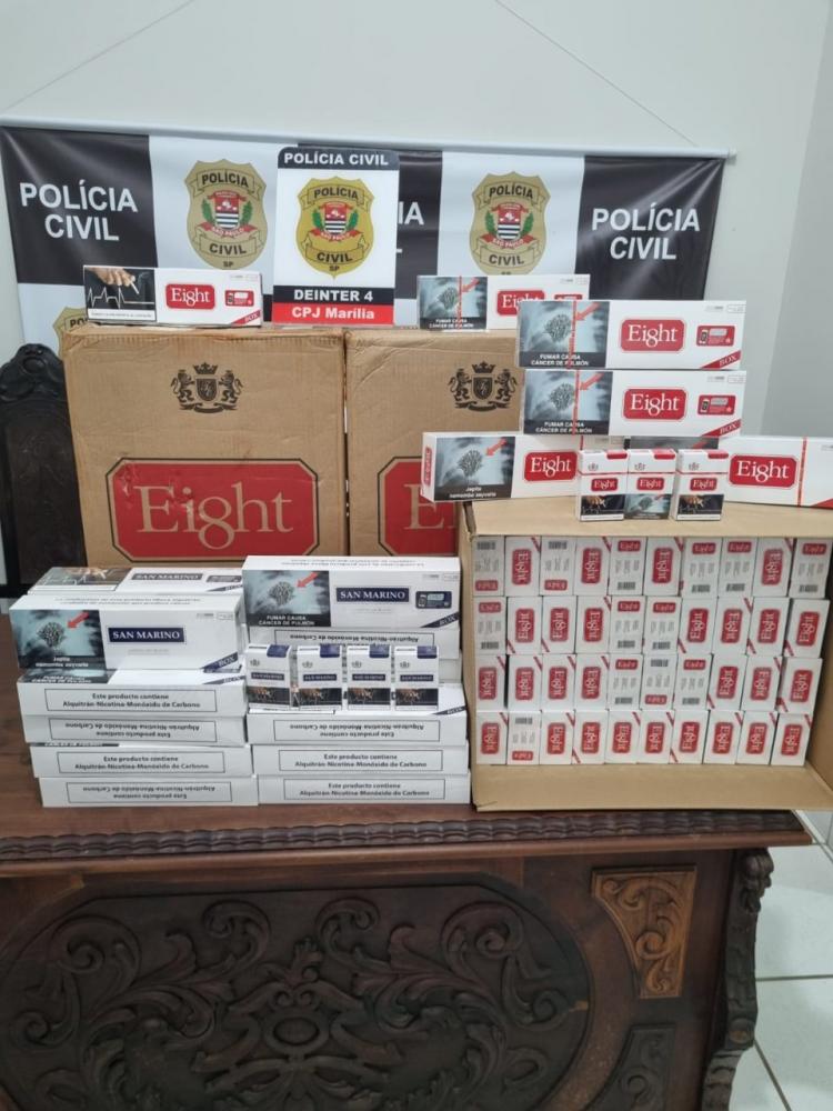 Polícia Civil da região apreende mais de 35 mil maços de cigarro