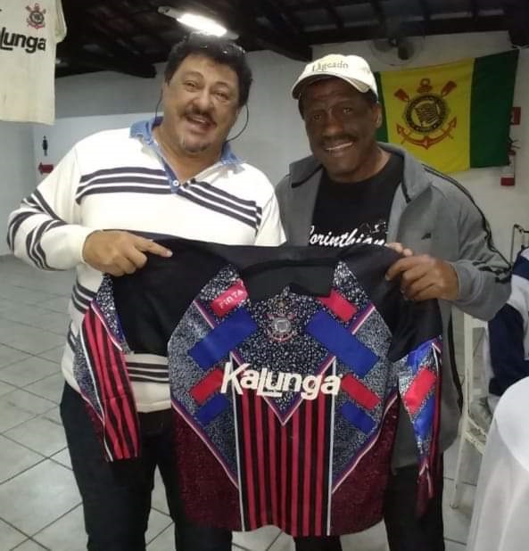 Lobão durante encontro com o ídolo Zé Maria 