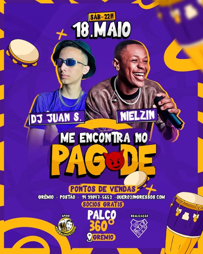 "Me Encontra no Pagode" do Grêmio: 3º lote de ingressos somente até terça