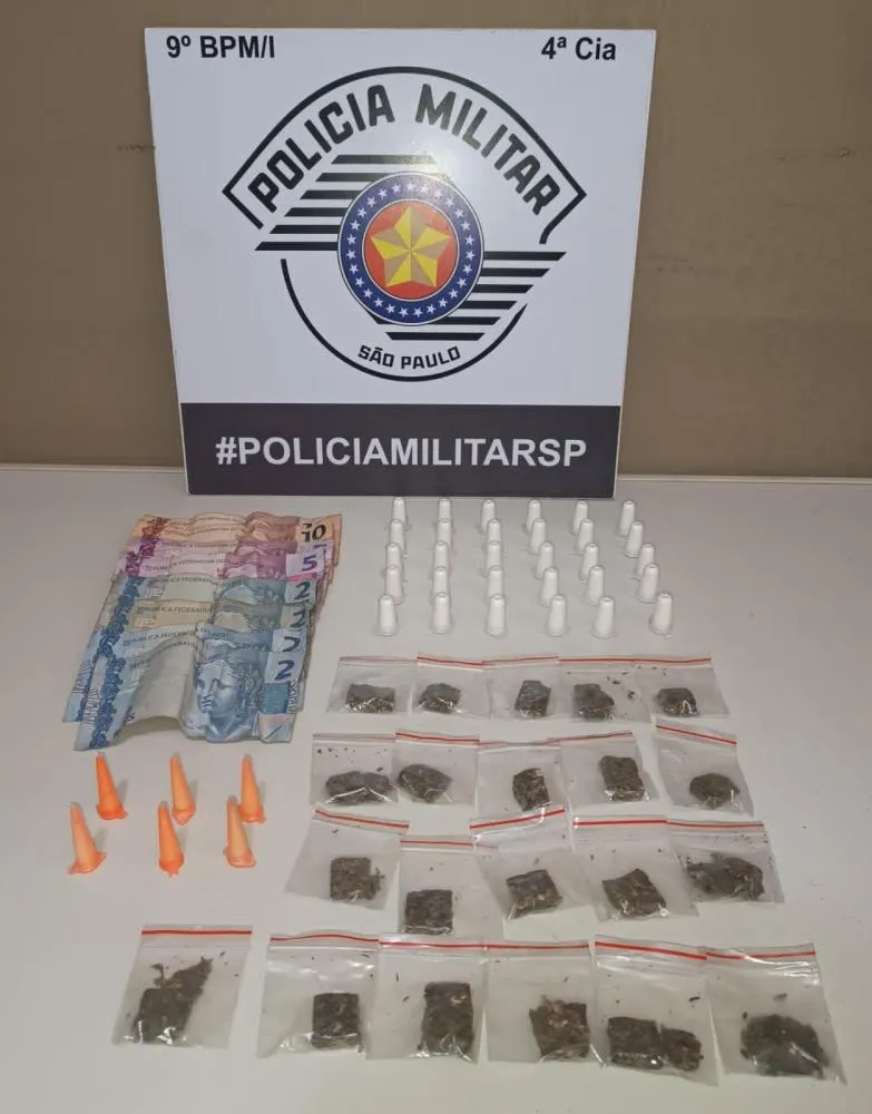 Polícia Militar prende suspeito por tráfico de drogas no Jardim São Lucas