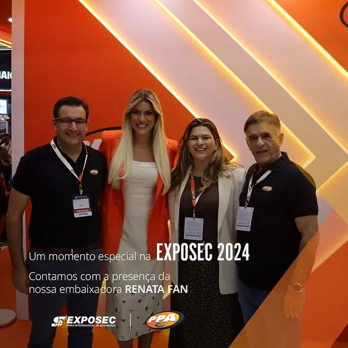 Exposec: Renata Fan marca presença no stand da PPA