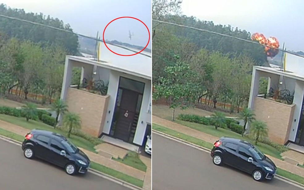 Vídeo mostra queda de avião após decolagem em Piracicaba