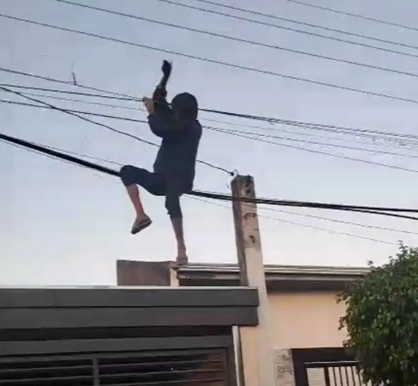 Vídeo de ação suspeita em fiação elétrica de Marília causa indignação nas redes sociais