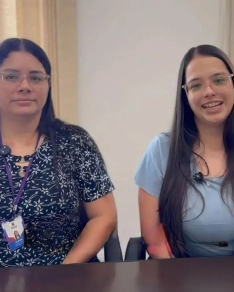 Servidoras do setor contábil Elaine e Lauanda - Foto: Prefeitura de Garça