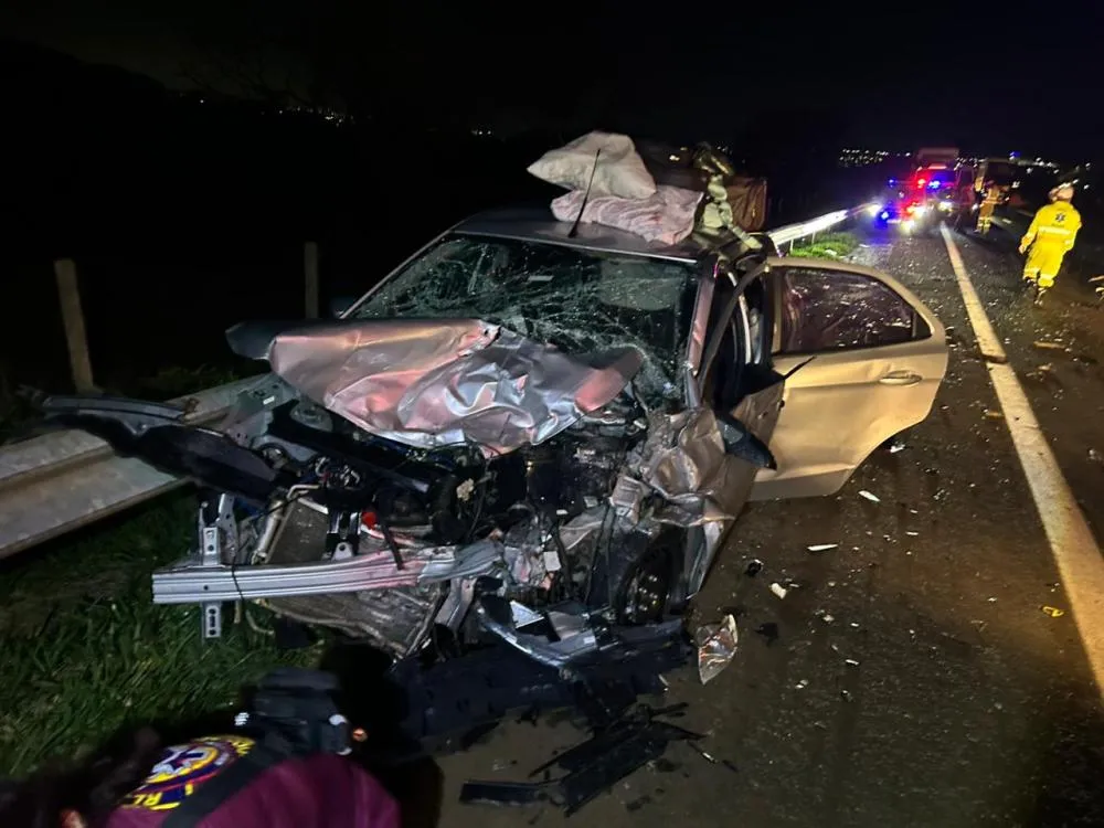 Veículo ocupado pelos garcenses 