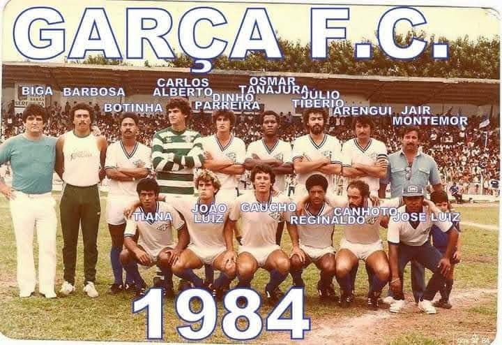 Em pé da esquerda para direita: Antônio “Biga” Marangão (presidente), Barbosa (preparador físico), Botinha, Mamela, Dinho Parreira, Osmar “Tanajura”, Júlio Tibério, Arengui e Jair Montemor (dirigente). Agachados: Tiana, João Luiz, Gaúcho, Reginaldo “Lingu