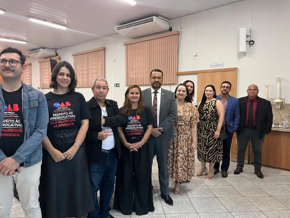 OAB SP realiza desagravo público em defesa de advogado e reforça prerrogativas da advocacia em Gália