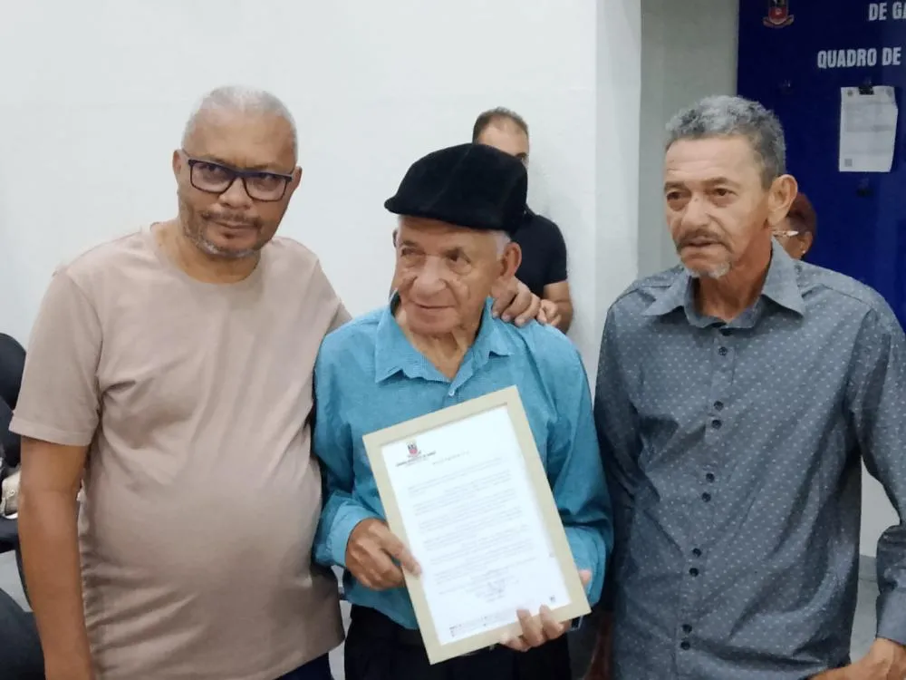 Seo Zé com os filhos Joaquim e José (Canela)