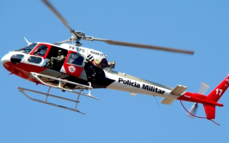 Helicóptero Águia da PM estará sobrevoando Garça e região