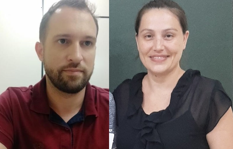 Eduardo Cabrini, ex presidente e Luana Maia, nova presidente do Comtur